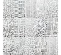 Kozo Studio - Handmade Lace Mulberry A4 Paper Pack (30 Sheets, 15 Designs) | Premium Decorative Paper for Scrapbooking, Card Making, Collage, Mixed Media Crafts, and DIY