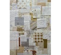Kozo Studio - Mulberry Paper Scrap Pack Golden Harvest Edition (100 Unique Pieces) | Premium Decorative Paper for Scrapbooking, Card Making, Collage, Mixed Media Crafts, and DIY Projects