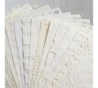 Kozo Studio - Texture Treasure Mulberry Paper Pack #1 | Premium Decorative Paper for Scrapbooking, Card Making, Collage, Mixed Media Crafts, and DIY