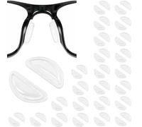 KOZOY 25 Pairs Adhesive Silicone Nose Pads for Glasses - Ergonomic D-Shape Transparent Non-Slip Self-Stick Cushion for Eyeglasses and Sunglasses - Soft Comfort Nose Pad Replacement for Plastic & Metal