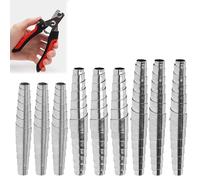KOZOY 9 Pack Silver Secateur Springs - Stainless Steel Pruner Replacement Springs in 3 Sizes (6cm, 7cm, 8cm) - Universal Gardening Shear Springs for Pruning Tools, Garden Scissors, DIY Repair