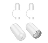 KOZOY Cap for Apple Pencil 1st Generation, 4pcs, Magnetic Replacement Caps for Apple Pencil Comes with Anti-Lost Silicone Cap Holder, White