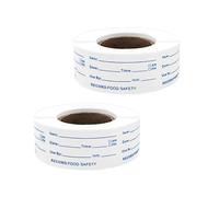 KOZOY Freezer Labels for Labelling, Pack of 1000 Self-Adhesive Fridge Preserving Labels 50 x 25 mm Removable Date Freezer Labels Removable Jam Jar Stickers Kitchen Household Labels