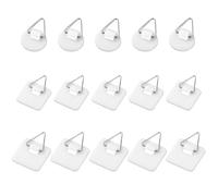 KOZOY Invisible Adhesive Picture Hangers, 15Pcs Self-Adhesive Plate Hangers Without Nails, Plastic Wall Hooks for Photos, Frames, DIY Decoration, No Damage Wall Mount Hooks