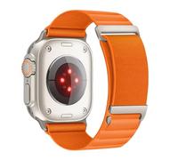 KOZRFEYA Alpine Loop Strap Compatible with Apple Watch Ultra 49/45/44/42mm, Sport Loop Replacement Bands Compatible with iWatch Series 9/8/7/6/5/4/3/2/1/SE (Orange)