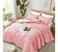 Kozyhvn Twin XL Comforter Set Pink, Cute Floral Bed in a Bag Twin XL Boho 5 Pieces, Soft Fluffy Bedding Sets with Comforter, Sheets, Pillowcase & Sham, All Season