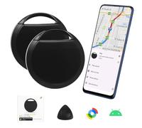 KozyOne Android Air Tracker - Smart Tracker Tag for Pets, Keys & Luggage with Real-Time Global Tracking via Google's Find Hub App, 2 Packs