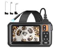 KozyOne Industrial Endoscope Camera with 16.5ft/5m Flexible Cable, 1080P HD 8mm IP67 Waterproof Camera with 4.3" IPS Screen, 8 LED Lights, No App Required