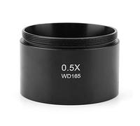 KP 0.5X Auxiliary Stereo Microscope Objective Lens Magnification Increase Working Distance 48mm Mounting