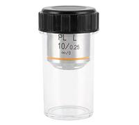 KP 10X PL10X Infinite Long Working Distance Objective Lens for Metallurgical Microscope - 20.2 mm Clearance - 10X Magnification - Aluminum Alloy Construction - Wide Angle View