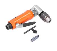 KP - 555L Pneumatic Drill, Air Angular Drilling Machine with 90° Elbow Head, 1/4in Chuck Size for Industrial Use, Alloy Steel Manual Tool with Wrench and Air Nozzle, Ideal for Narr (Japanese Style)