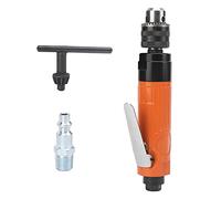 KP 556A 3/8in Straight Air Drill, Pneumatic Drilling Machine, Alloy Hardened Gear, High Efficiency, with Reduction Gear and (BognajinYMyzB-12)