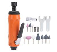 KP - 621H Air Die Grinder, Pneumatic Angle Grinding Machine, Engraving Polished Tool Kit with 10 Grinding Heads, Lightweight Non - Slip Handle for Metal, Stone, PCB, Crafts, Workin (Japanese Style)