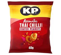 KP Aromatic Thai Chilli Coated Peanuts - 21 x 40g Multipack Pub Snacks, Spicy Coated Peanuts with Bold Crunch, Perfect Bar Snacks for Home Pub, Parties & Sharing (Pack of 21, KP Sweet Chilli Nuts)