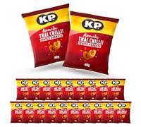 KP Aromatic Thai Chilli Coated Peanuts 40g x 21 Pack Spicy Crunchy Peanut Snack Bags Savoury Sharing Snacks for Parties Drinks & Lunches