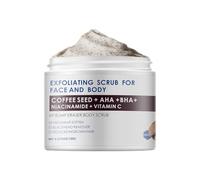 KP Bump Eraser Body Scrub, Coffee Scrub with AHA BHA, Exfoliating Body Scrub for Bikini Area, Body Exfoliator Exfoliant for Chicken Skin Strawberry Leg Scrub