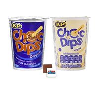 KP Choc Dips White Chocolate 28g KP Choc Dips Original 28g Mixed Bundle Of 12 Chocolate KP Dips Biscuits Gift Box Boxed Treatz