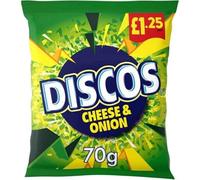 KP Discos Cheese & Onion Flavour 70g - Box of 16 (Price Marked)