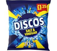 KP Discos Salt & Vinegar Flavour 70g - Box of 16 (Price Marked)