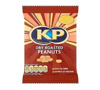 KP Dry Roasted Peanuts, Pack of 12 x 65 g