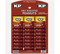 KP Dry Roasted Peanuts Pub Cards - 1x21x50g
