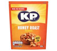 KP Nuts HONEY ROAST Peanuts 225g Pack - Roasted until golden for the perfect KP taste and crunch. Source of protein and high in fibre.