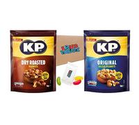 KP Nuts KP Dry Roasted Peanuts 1KG KP Original Salted Peanuts 1KG KP Peanuts Bundle of 2 Dry and Salted Peanuts 2KG Boxed Treatz