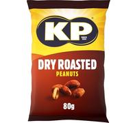 KP Nuts Multipack Box of Dry Roasted Peanuts, 18 x 80g