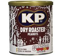 KP Nuts Multipack Box of Dry Roasted Peanuts Tubs, 6 x 375g