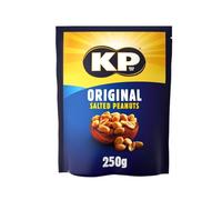 KP Nuts Multipack Box of Original Salted Peanut Reclose Share Bags, 15 x 250g