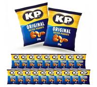 KP Original Roasted Peanuts 50g x 21 Pack Roasted Peanut Snack Bags Savoury Crunchy Peanuts for Sharing Parties Drinks & Lunches