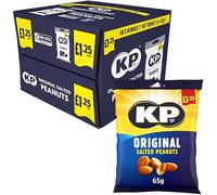 KP Original Salted Peanuts 65g (Pack Of 16 Bags x 65g, Original)