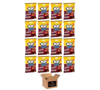 KP Peanuts Original Salted & Dry Roasted - Classic British Roasted Nuts, High Fibre Protein, Vegetarian Snacks | for Sharing, Party, Movie Nights | (Case of 16, Grilled Steak £1.25 65g)
