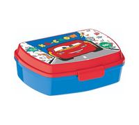 KP Pharma 51574 Lunch Boxes, Plastic, 1 Liter, Blue & Red-Cars Lightning McQueen