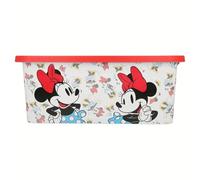 KP Pharma Disney Minnie Mouse Kids Storage Boxes 13L - BPA-Free Plastic, Lightweight & Stackable with Click Lock Lid - Toy Storage Box for Girls - Keeps Kids Rooms Tidy, 39 x 29 x 15 cm (Medium)