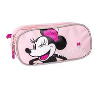 KP Pharma Minnie Mouse Double Compartment School Pencil Case with Zip Closure for Kids