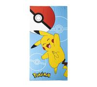 KP Pharma Pokemon Pikachu Kids Towel - 100% Polyester, Super Soft Feel, Lightweight & Quick-Dry, 70 x 140 cm - Perfect for Home, Bath, Beach & Swimming Pool