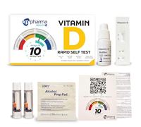 KP Pharma Vitamin D Deficiency Check Test Kit, Rapid Self-Test Kit for Vitamin D Level Insufficiency at Home, Clinically Tested, Certified by CE, Easy and Quick Test Kit with 10-Minute Results, 1 Pack