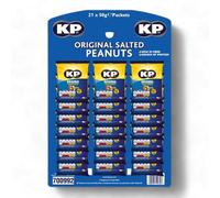 KP Pub Nuts Card - 21 Bags Original Salted Peanuts Card (50g of Each Pack)