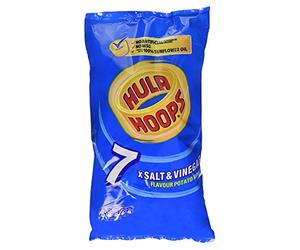 KP Snacks Hula Hoops Salt and Vinegar 168 g (Pack of 7)