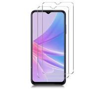 KP TECHNOLOGY {2 PACK) Oppo A78 5G Premium Quality Genuine Tempered Glass Explosion & Shatter Proof Screen Protector Guard Cover For Oppo A78 5G