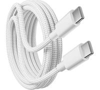 KP TECHNOLOGY 60W Fast Charger Cable for HMD Aura² / Fuse/Crest/Crest Max/Fusion - X1 / Barça Fusion/Key/Skyline / XR21 / Pulse/Pulse Pro/Plus +, Type C Charger Cable (WHITE, 1M)