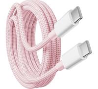 KP TECHNOLOGY 60W Fast Charger Cable for HMD Fuse/Crest/Crest Max/Fusion X1 / Barça Fusion/Key/Fusion/Skyline / XR21 / Pulse/Pulse Pro/Plus +, Type C Charger Cable (PINK, 1M)