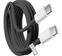 KP TECHNOLOGY 60W Fast Charger Cable for HMD Fuse/Crest/Crest Max/Fusion X1 / Barça Fusion/Key/Fusion/Skyline / XR21 / Pulse/Pulse Pro/Plus +, Type C Charger Cable (BLACK, 2M)