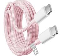 KP TECHNOLOGY 60W Fast Charger Cable for Honor MagicPad 4 / MagicPad 3, 2 / Honor Pad X7 / Pad 10 / X9a / V9 / X8a / 9 / X9 / 8 / X8 / Huawei MatePad 12.2/12 X / 11.5 S, USB C Cable (PINK, 2M)