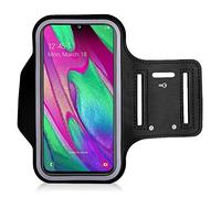 KP TECHNOLOGY Armband Case for Samsung Galaxy A42 / A41 / A40 / Galaxy M53 / M33 / M23 / M13 / M31 / S20 / S10 - Armband for Running, Biking, Hiking, Walking and other Sports (BLACK)