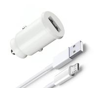 KP TECHNOLOGY Car Charger for Motorola Moto G8 / G8 Power / G8 Lite/Moto E5 / E6 / E6s / E6 Plus / E7 / E7 Plus / E5 Plus Play / G6 /G6 Play / E4 / E4 Plus /G5 Plus /G4 Plus Play (Micro USB) (WHITE)