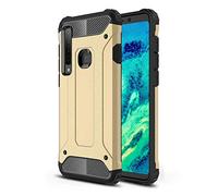 KP TECHNOLOGY Case Compatible with Samsung Galaxy A9 2018, Rugged TPU/PC Hybrid Armor, Anti-Scratch PC Back panel + Shockproof Flexible TPU bumper for Samsung Galaxy A9 2018 (GOLD)