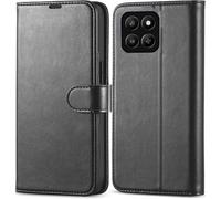 KP TECHNOLOGY Case for Honor 400 Smart, Leather Book Flip Wallet Cover with Card Slots for Honor 400 Smart 4G / 5G (BLACK)