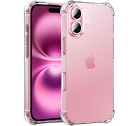 KP TECHNOLOGY Case For iPhone 16, iPhone 16 Case With Reinforced Corners, Drop Protection Soft TPU Bumper Phone Cover for iPhone 16 (Clear)